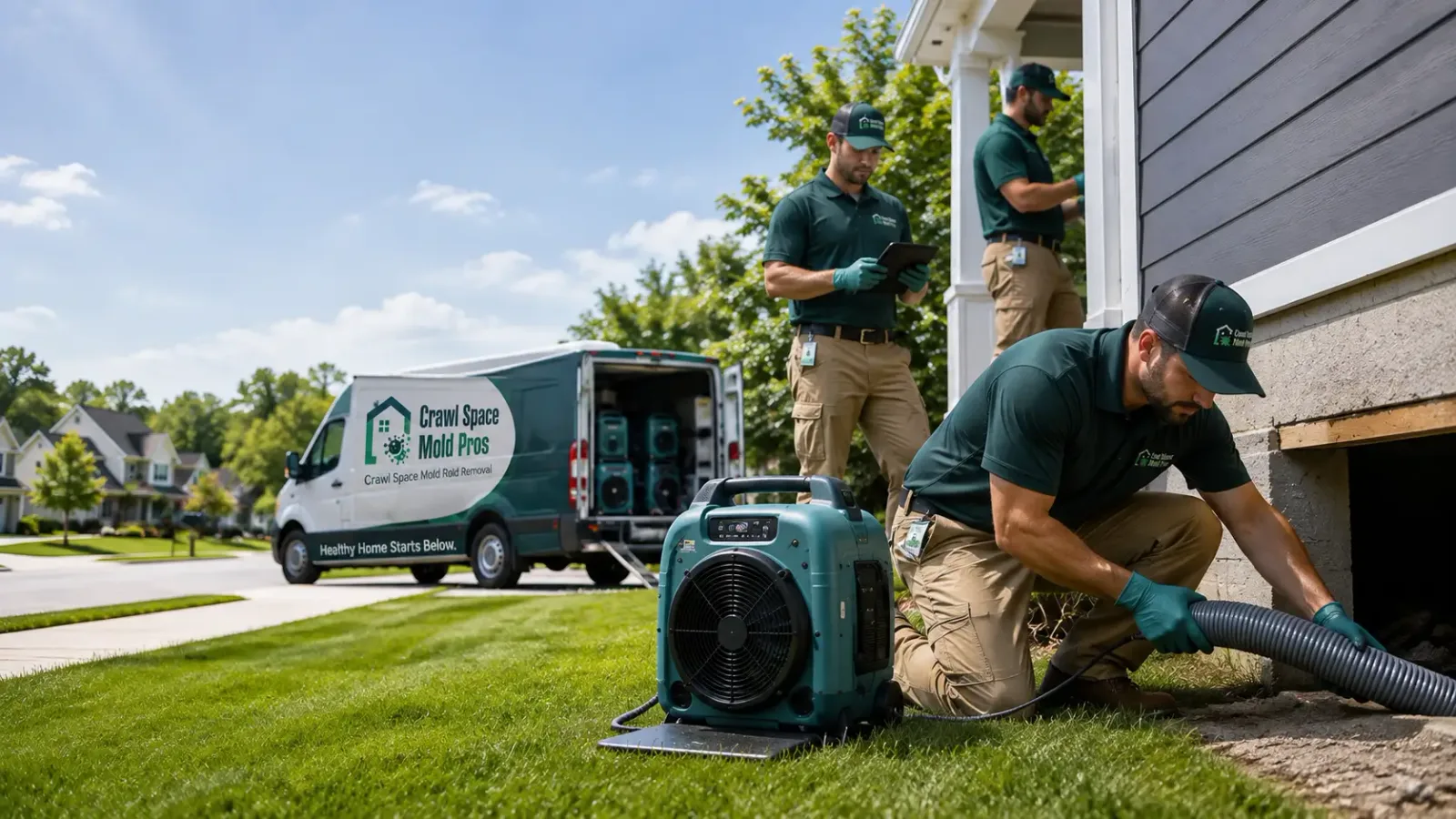 Crawl Space Mold Removal in Basehor, KS